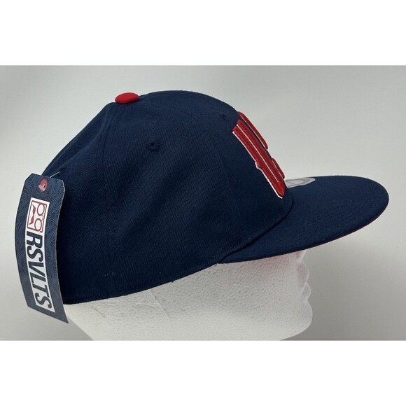 RSVLTS Sloped Crown USA United States of America Blue USA Snapback Hat Cap OSFA - Picture 4 of 9